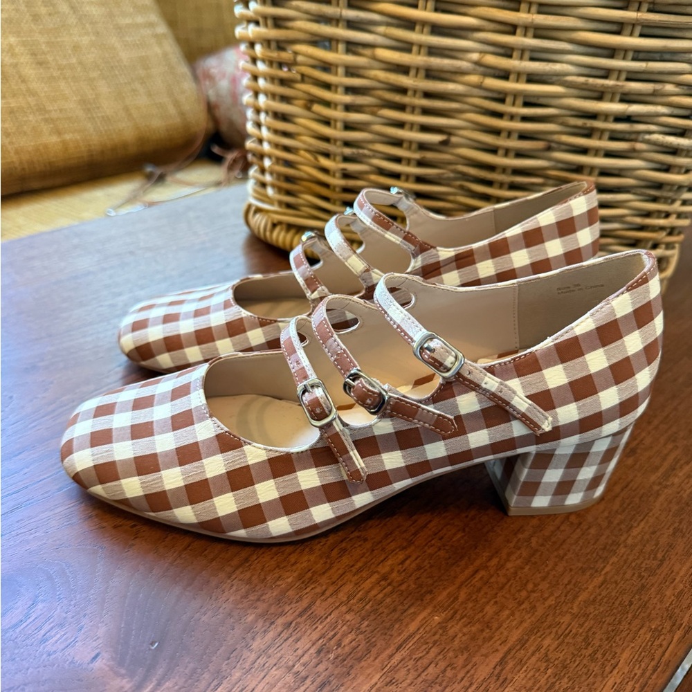 NWOT For Love and Lemons Jolie Maryjane heels 6
